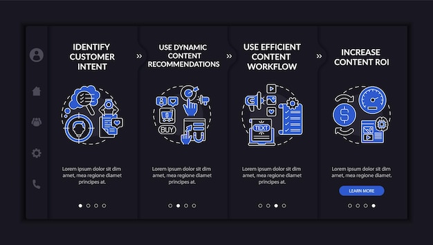 Vorlage für das onboarding von smart content-tipps