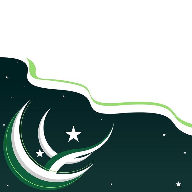 Vektor vorlage für das poster-design des pakistanischen nationaltags.