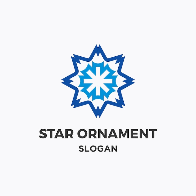 Vektor vorlage für das star-ornament-logo