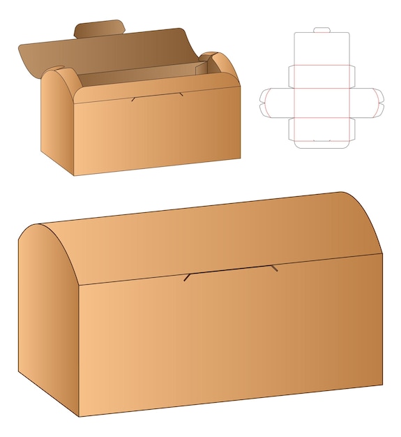 Vorlage für den Druckdruck der Kistenverpackung