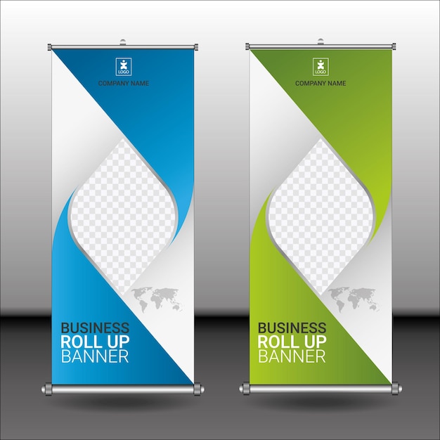Vorlage für die Anzeige von Roll-up-Bannern für Unternehmen