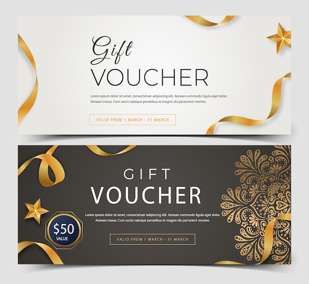 Vorlage für die Gestaltung von Gutschein-Banner-Coupons