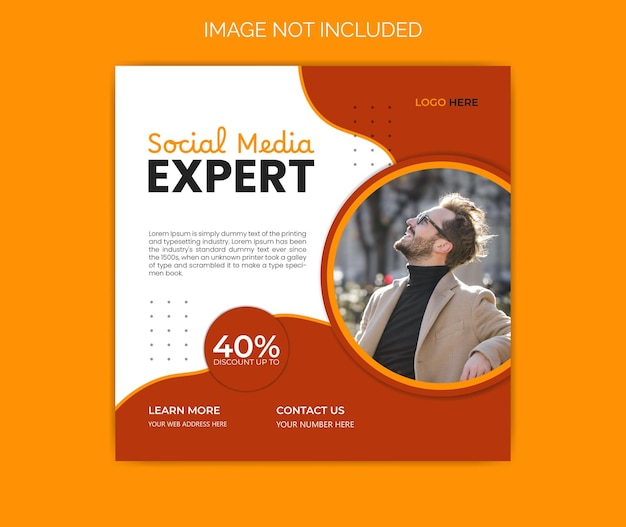 Vorlage für die Gestaltung von Social-Media-Posts