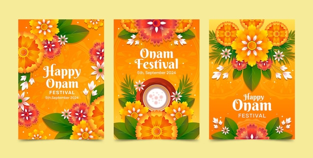 Vorlage für die Gradient-Onam-Banner