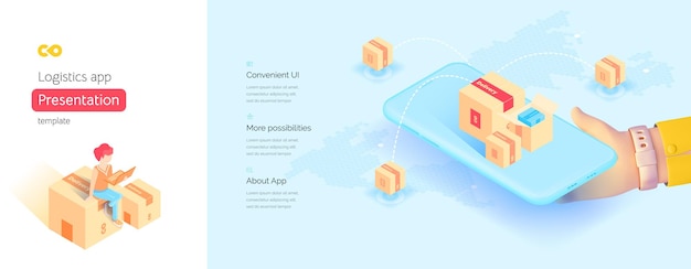 Vorlage für die mobile Anwendung Delivery Global Navigation System für das Delivery Management