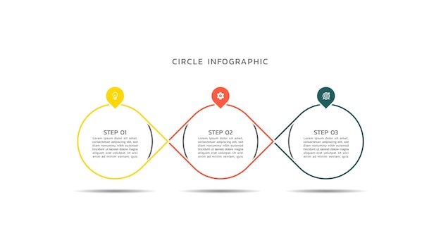 Vorlage für die visualisierung von vektor-business-infografiken