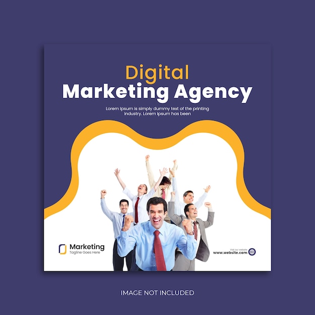 Vorlage für digitale Marketing- und Corporate Social Media-Posts