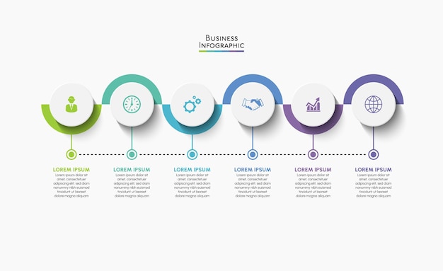 Vorlage für eine Business-Infographik