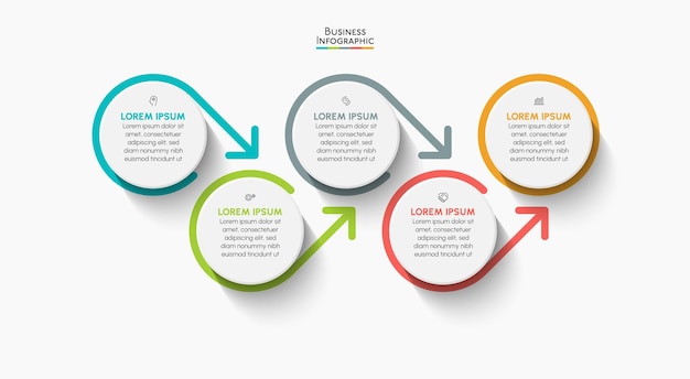 Vorlage für eine business-infographik