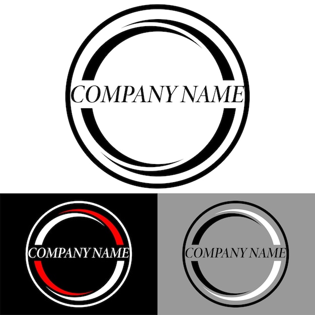 Vorlage für eine kreisförmige Firma Logo Vorlage für ein kreisförmiges Logo Vektorkunst