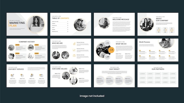 Vorlage für eine Powerpoint-Präsentation für Unternehmen