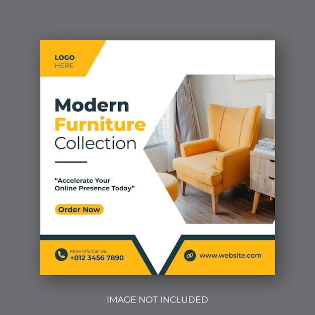 Vorlage für eine Social-Media-Post von Modern Furniture