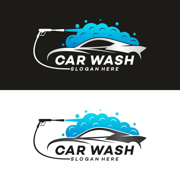 Vorlage für eine Vektorillustration des Autowasch-Logos