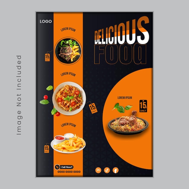 Vorlage für einen Premium-Restaurant-Flyer
