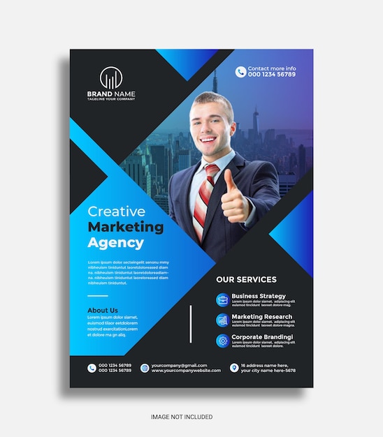 Vorlage für Geschäftsflyer