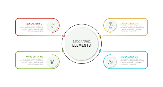 Vorlage für geschäftsinfografikelemente