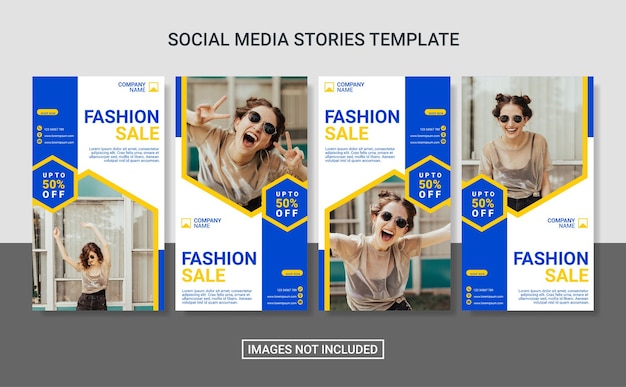 Vorlage für instagram-geschichten für den modeverkauf
