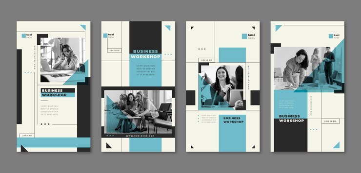 Vorlage für Instagram-Geschichten von Business-Workshops