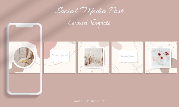 Vorlage für instagram-karussell-feed-posts