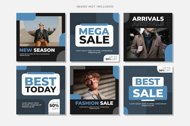 Vorlage für Online-Shopping-Posts in sozialen Medien