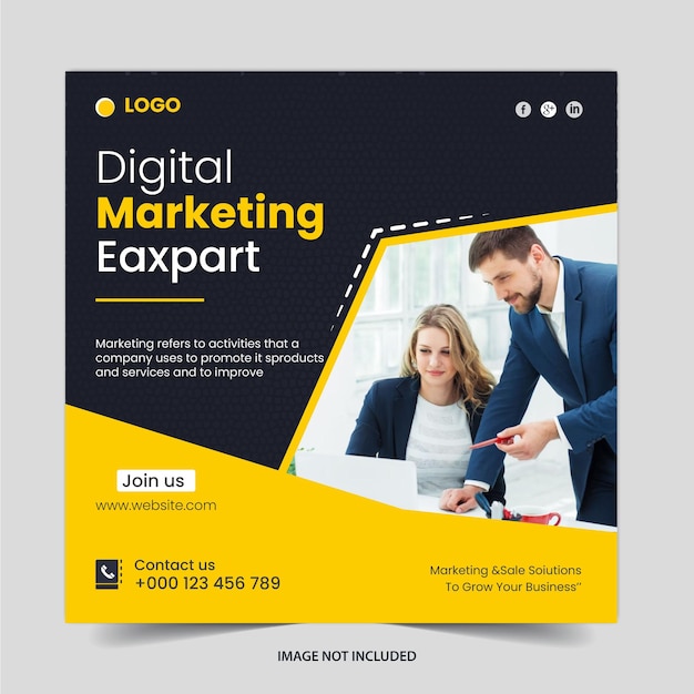 Vorlage für Posts in digitalen sozialen Medien