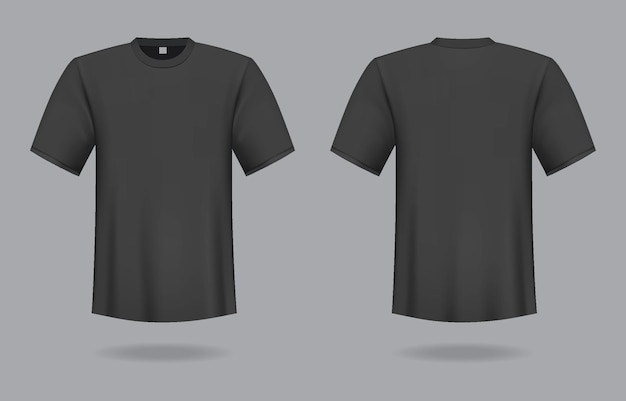 Vorlage für schwarzes T-Shirt