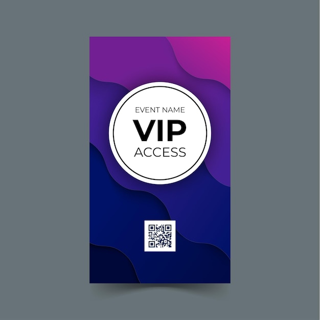 Vorlage für VIP-Zugangskarte