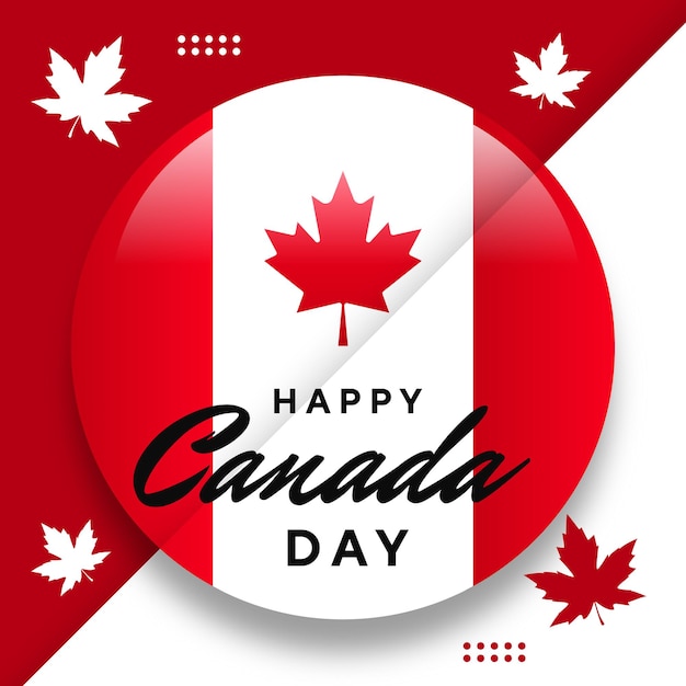 Vorlage happy canada day design