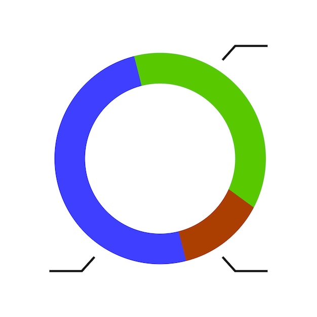 Vektor vorlage kreisdiagramm