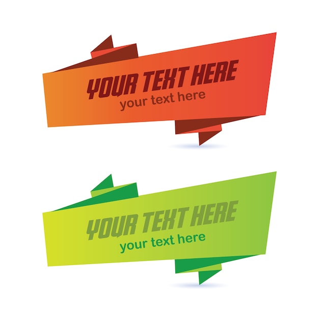 Vorlage text banner vektor