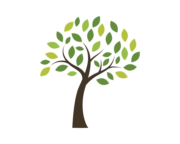 Vektor vorlage-vektor für das baum-logo-symbol