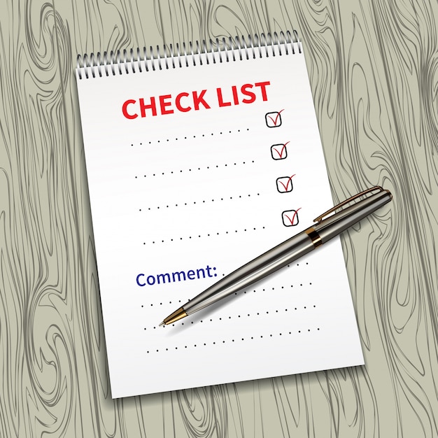 Vorlagen-Checkliste