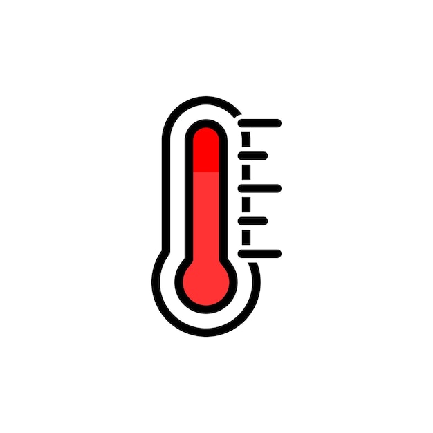 Vorlagen für die gestaltung von vektor-thermometersymbolen