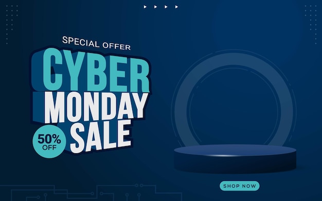 Vorlagendesign für cyber-monday-verkaufsgeschichten in sozialen medien