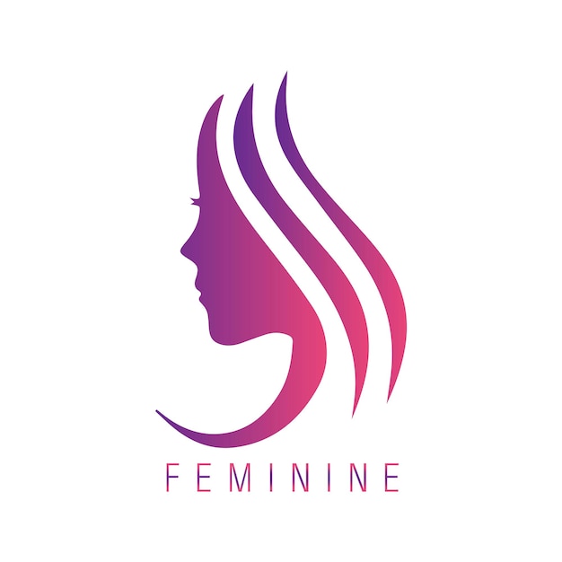 Vektor vorlagenvektor für feminine logo-sammlungen, femininer logo-satz