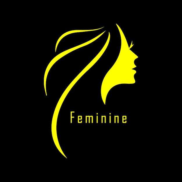 Vektor vorlagenvektor für feminine logo-sammlungen, femininer logo-satz