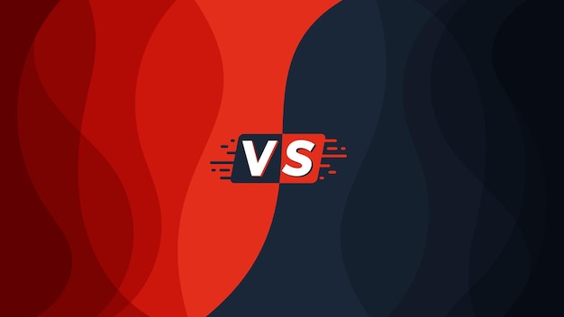 Vs im Vergleich zu Hintergrund und Banner für Produktvergleich oder Sportkampfvorlage