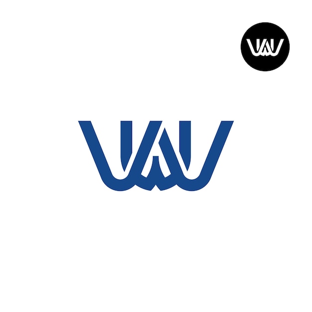 Vektor vwv monogramm-logo-design