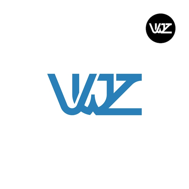 Vektor vwz monogramm-logo-design