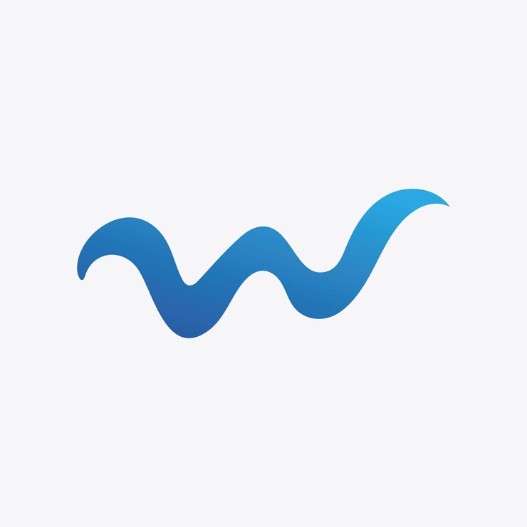 Vektor w brief logo-vorlage
