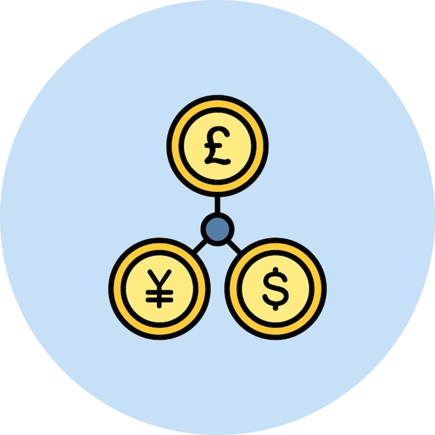 Vektor währungs-icon-vektorbild kann für die einwanderung verwendet werden