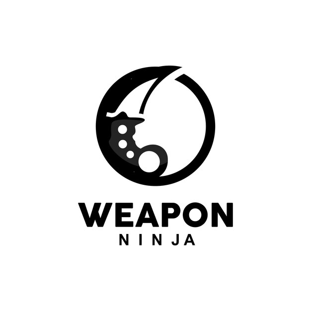 Waffe, logo, traditionelle waffe, karambit, vektor, ninja, kampfwerkzeug, einfaches design, symbol, symbol, illustration
