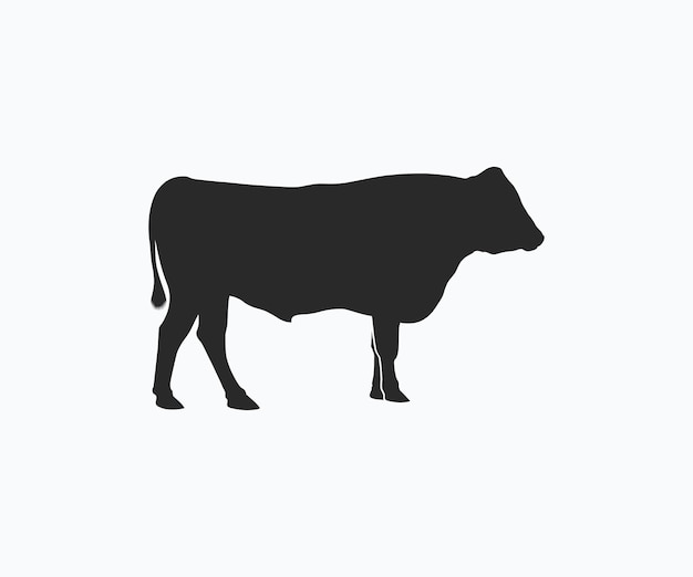 Wagyu bull vektor icon vorlage, silhouette wagyu kuh vektor icon vorlage