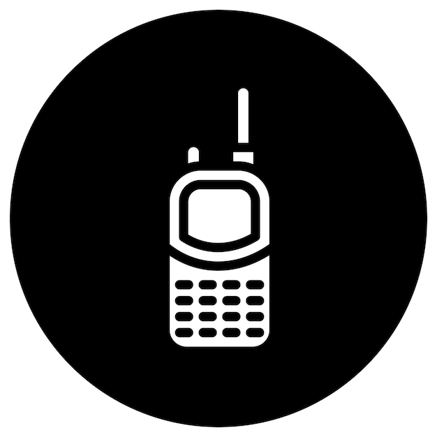 Walkie-Talkie-Vektor-Ikonen-Design-Illustration