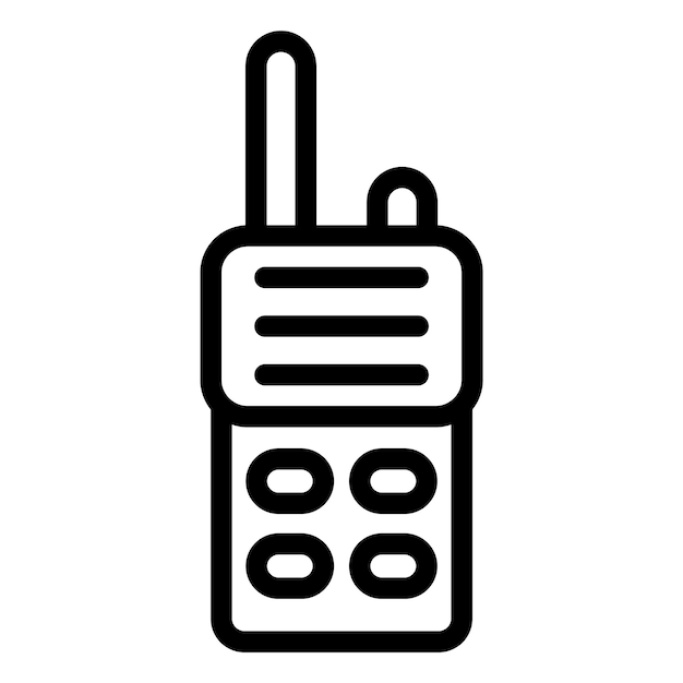 Walkie-Talkie-Vektor-Ikonen-Design-Illustration