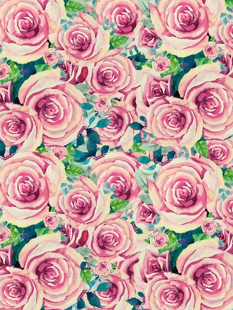 Wallpaper Rosen rosa Abstrakte Aquarellmalerei Illustration Vektor Einladung Valentinstag-Karte