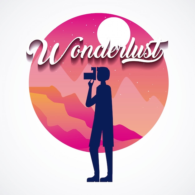 Wanderlust menschen reisen