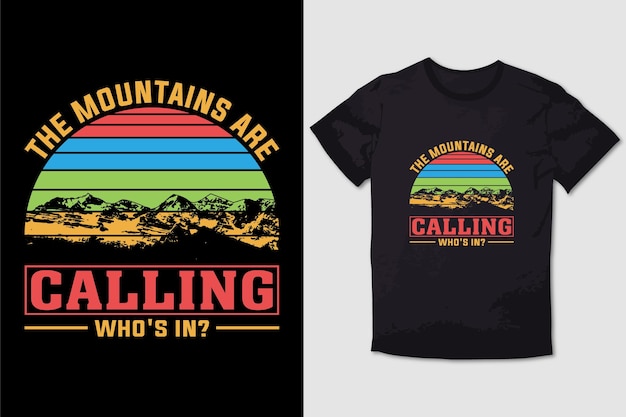 Wandertshirt die berge rufen whos in