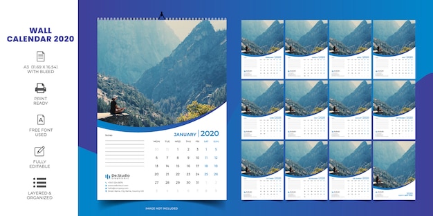 Wandkalender 2020