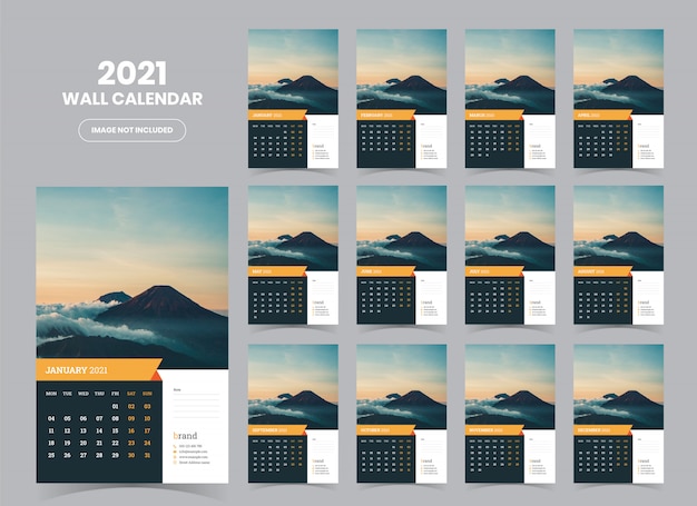 Wandkalender 2021 vorlage